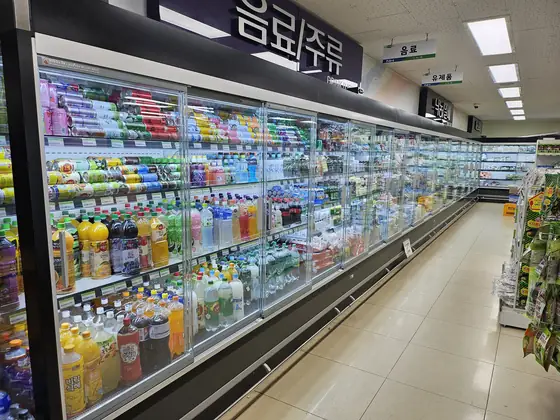 무안 하나로마트 해제점 쇼케이스 도어 시공